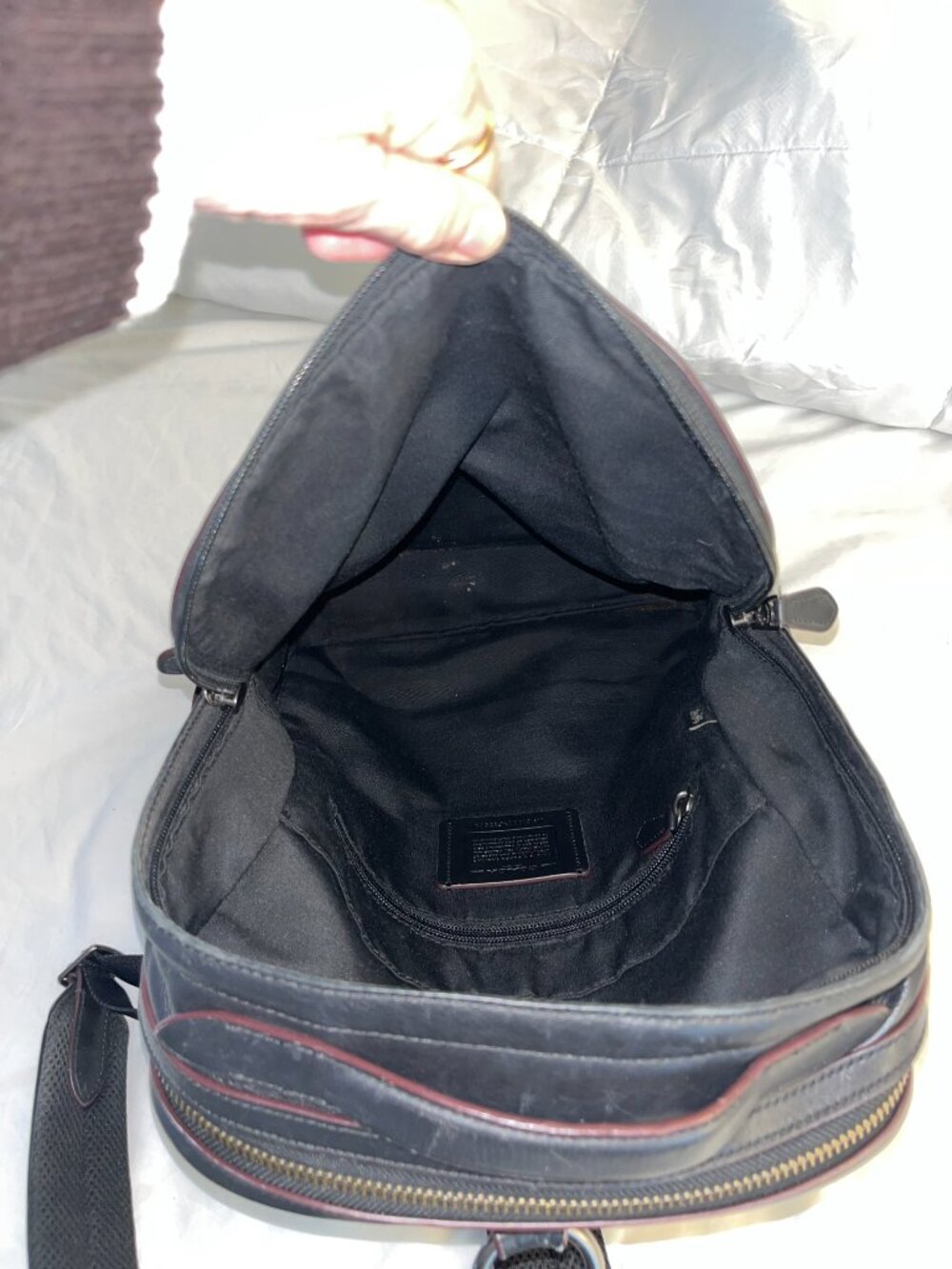 Graham Backpack with Spikey Diamond Print - Black - Picture 8 of 8